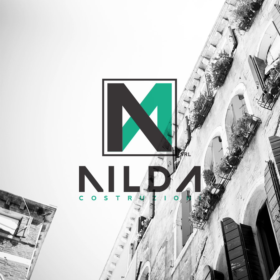 Nilda logo over a photo of a cute italian neighnourhood